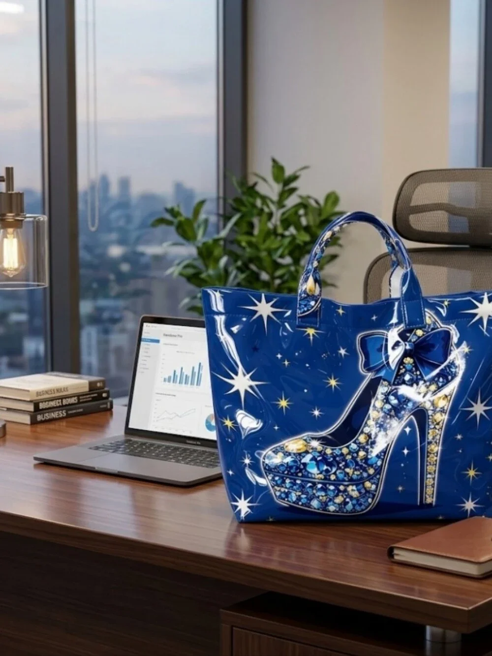 Stylish Fashion High Heel Daily Commute Tote Large PVC Handbag